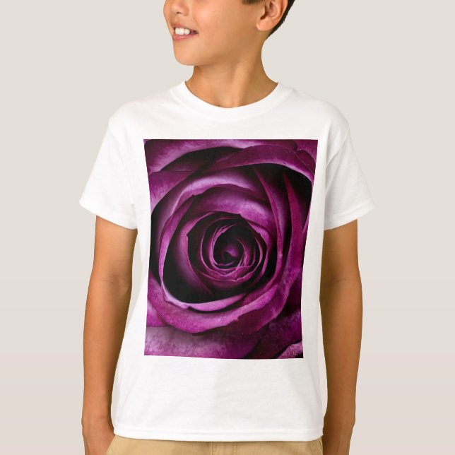 Lila Ro Flower T Shirt (Framsida)
