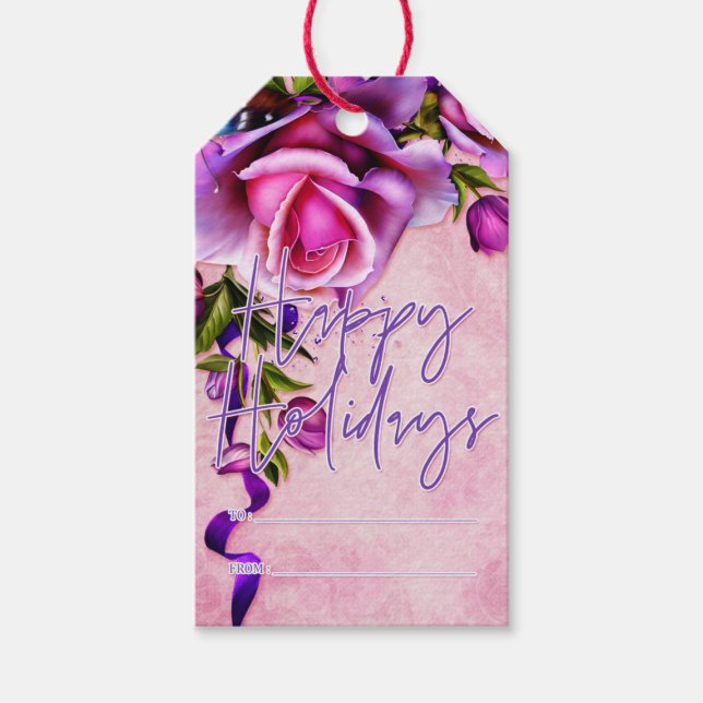 Lila Ro Glad helg Presentetikett (Framsidan)