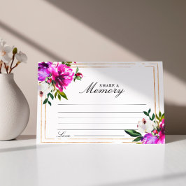 Lila Ro & Greenery Funeral ett minneskort OSA Kort