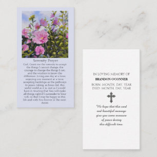 Lila Ro i Sharon Blommars Sympathy Card Visitkort