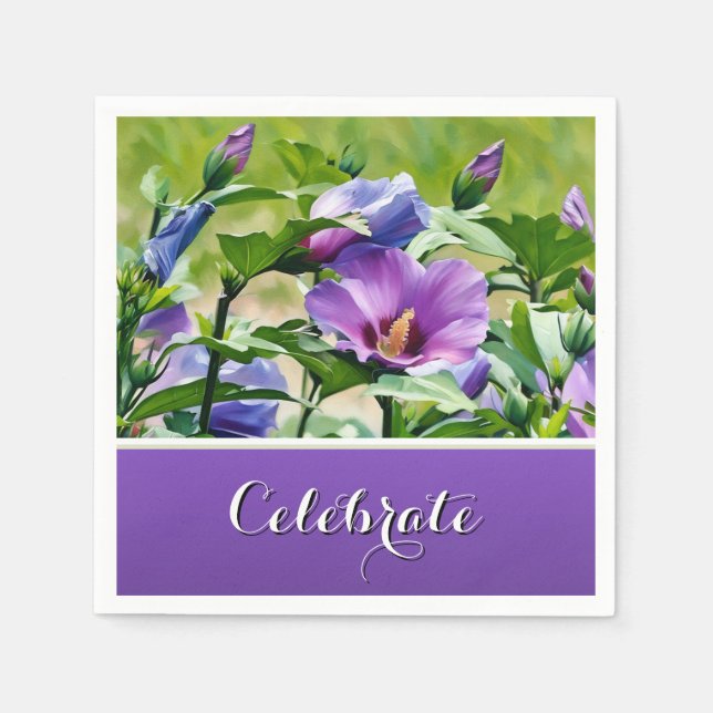 Lila Ro i Sharon - Celebrate Pappersservett (Framsidan)