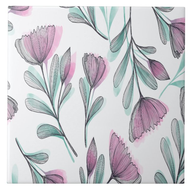 Lila ro kakelplatta (Framsidan)