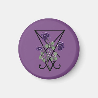 Lila Ro Lucifer Symbol Gothic Occult Magnet
