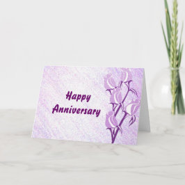 Lila Ro Lycklig Kort