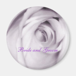 lila ro magnet (brud och groom)