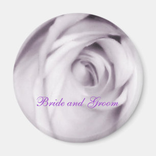 lila ro magnet (brud och groom)