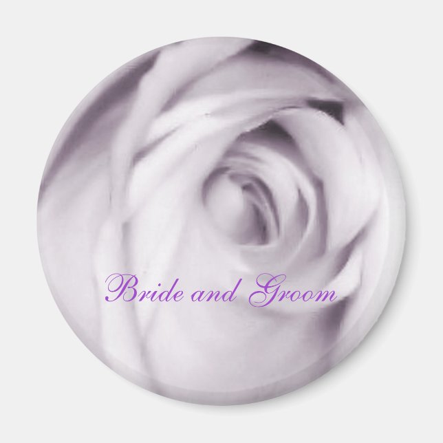 lila ro magnet (brud och groom) (Framsidan)