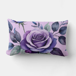 Lila Ro med blå Lumbarkudde