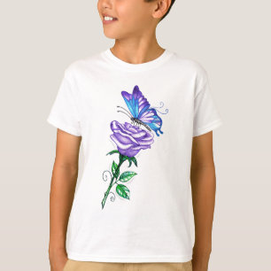 Lila Ro med fjäril T-shirt