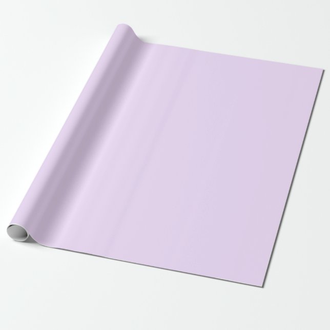 Lila Ro Mjuk Blek Vit Pastel Solid Färg Presentpapper (Utrullad)