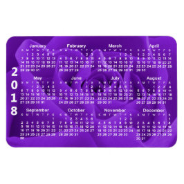 Lila Ro Petals 2018 Kalender Magnet