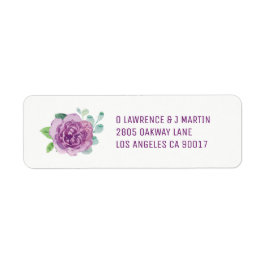 Lila Ro Returetiketter Returadress Etikett