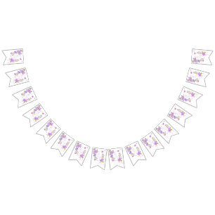 Lila Ro Ribbon Monogram Vimplar