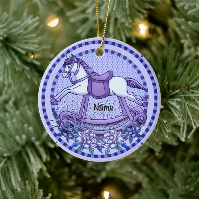 Lila Ro Rocking Horse ornament (Träd)