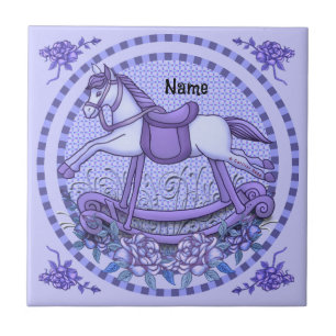 Lila Ro Rocking Horse Tile Kakelplatta