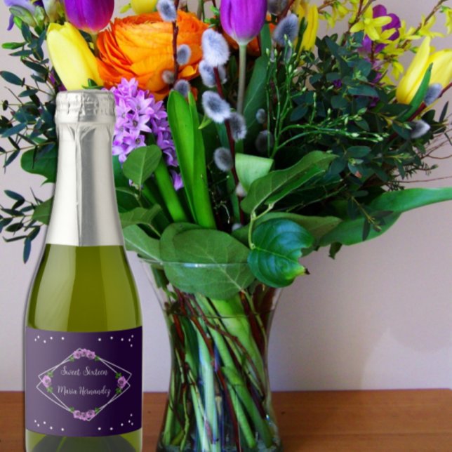 Lila Ro Silver Geometric Sweet 16 (Skapare uppladdad)