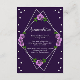 Lila Ro Silver Geometric Sweet 16 Tilläggskort