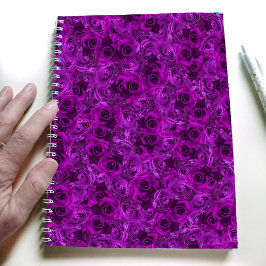 Lila ro spiral bärbar dator journal anteckningsbok
