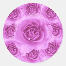 Lila Ro Sticker Runt Klistermärke