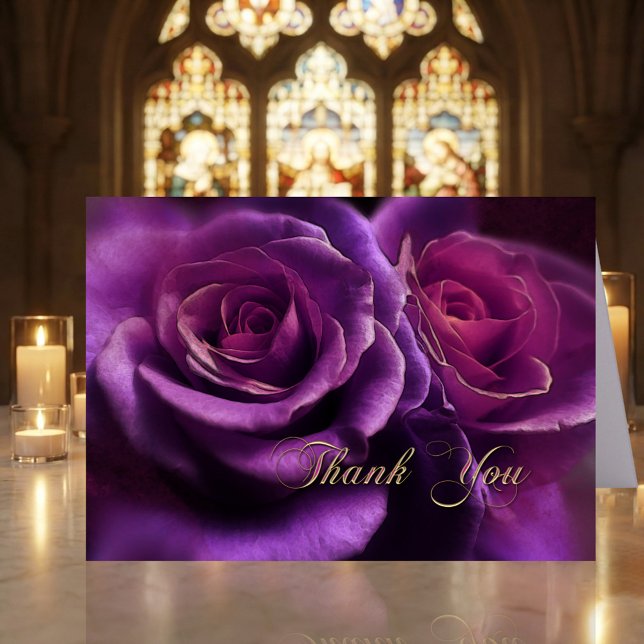 Lila Ro Sympati - tackkort (Sympathy greeting or note card to say Thank You)