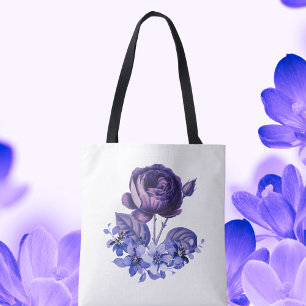 Lila Ro Vår Blommigt Tygkasse