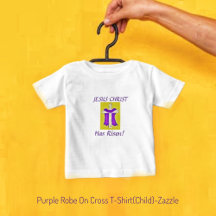 Lila Robe på Kor Baby T-Shirt