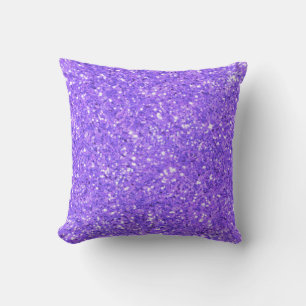 Lila roligt mousserande glitter mönster kudde
