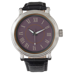 Lila Roman Numeral Armbandsur