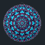 Lila Rör Vintage Blue Fractal Kaleidoscope Darttavla<br><div class="desc">Underbart färdighetsspel! Vackert slips,  kalejdoskop och underbar i mönster för alla som tycker om att vara färgstarka.</div>