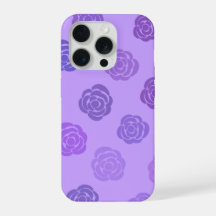 Lila Ros Mönster Telefonfodral