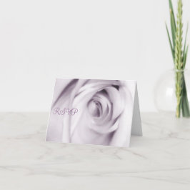 lila ros RSVP-kort Inbjudan
