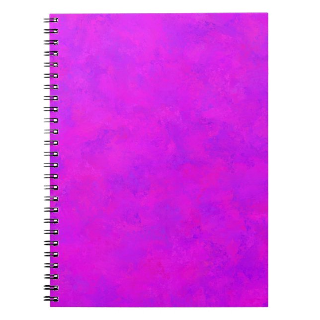 Lila Rosa Abstrakt Mönster Anteckningsbok (Framsidan)