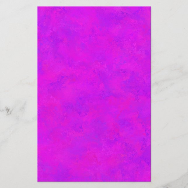 Lila Rosa Abstrakt Mönster Brevpapper (Framsida)