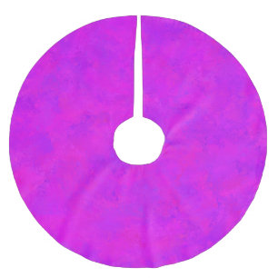 Lila Rosa Abstrakt Mönster Julgransmatta Borstad Polyester