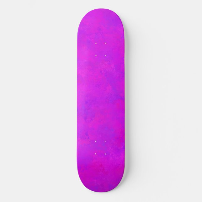 Lila Rosa Abstrakt Mönster Mini Skateboard Bräda 18,5 Cm (Framsida)