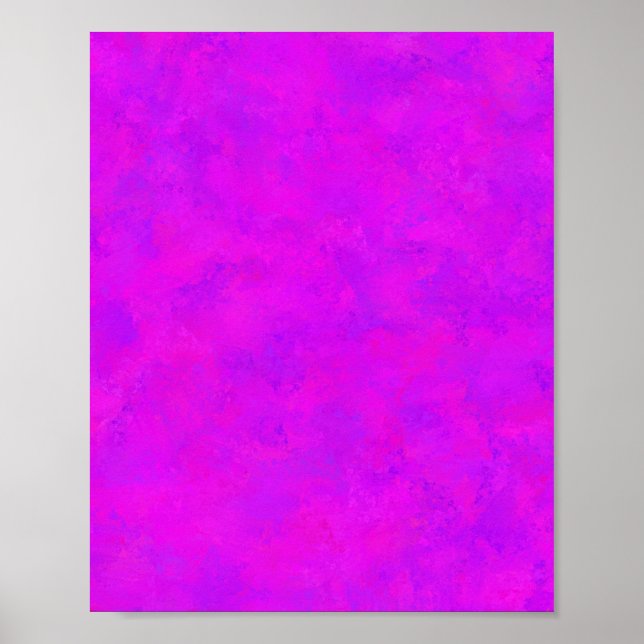 Lila Rosa Abstrakt Mönster Poster (Framsidan)