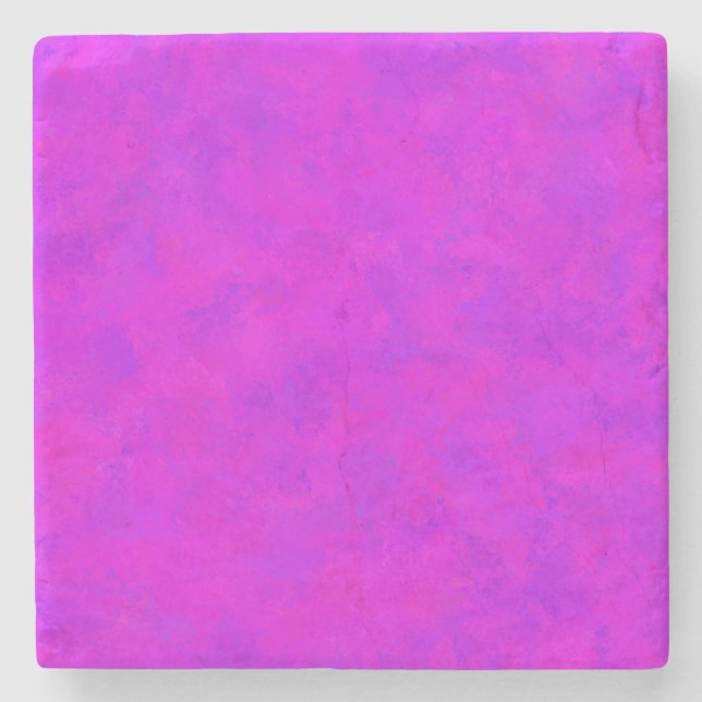 Lila Rosa Abstrakt Mönster Stenunderlägg (Framsidan)