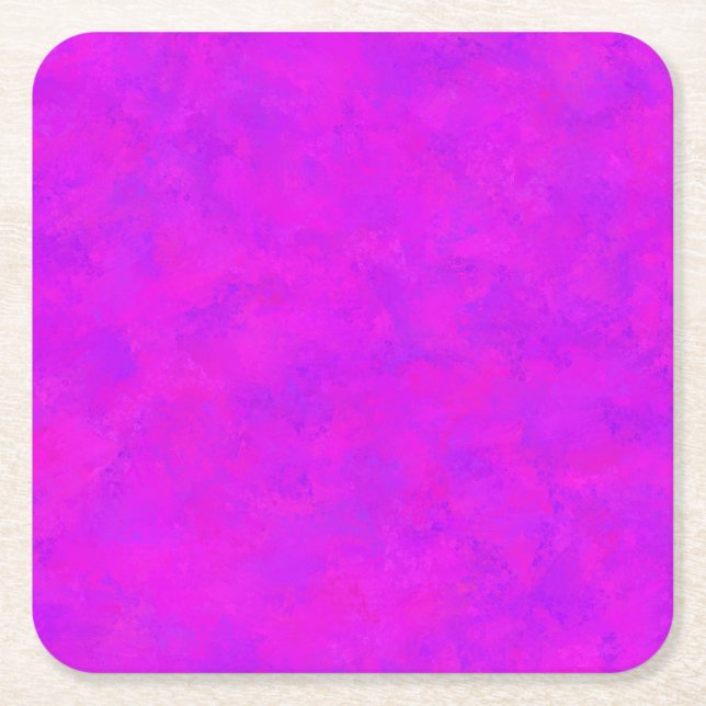 Lila Rosa Abstrakt Mönster Underlägg Papper Kvadrat (Framsidan)