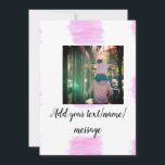 Lila rosa akvarell pappa son far tillägg bild te inbjudningar<br><div class="desc">design</div>