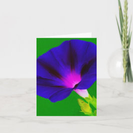 Lila-rosa blommig kort