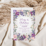 Lila  Rosa Blommigt 60 och Fabulous Birthday Inbjudningar<br><div class="desc">Elegant och konstnärlig  rosa och lila,  vattenfärgad blommigt och löv 60 och Fabulous födelsedagsfest inbjudan för kvinnor. Text är fullt anpassade,  så utforma dessa inbjudningar för alla i alla åldrar. Kontakta mig om du behöver hjälp med dina anpassningar eller om du vill be om ytterligare Zazzle-produkter till party.</div>