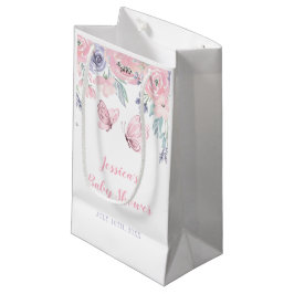 Lila Rosa Blommigt Butterfly Girl Baby Shower