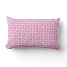 Lila Rosa Blommigt Gingham Reversible Land