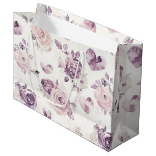Lila Rosa Blommor & Hjärtan Bröllopsdusch