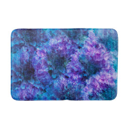 Lila rosa Blommor mönster digital design Badrumsmatta