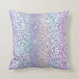 Lila Rosa Blue Leopard Ombre Gnistra Kudde