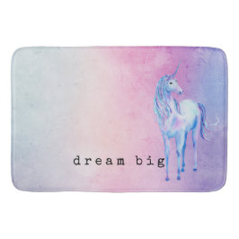 Lila Rosa Blue Ombre Unicorn Badrumsmatta