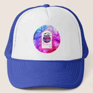 Lila Rosa Blue Spooky Fladdermus Modern Happy hall Keps