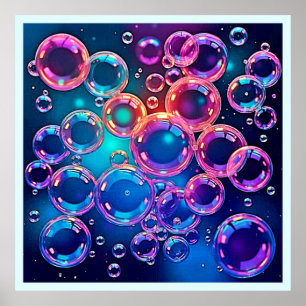 Lila Rosa Bubble Magic Poster