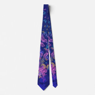 Lila Rosa Butterfly Neck Tie Slips
